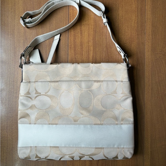 Coach Signature Crossbody Bag -F19220 - Brown & Tan Monogram - Authentic - Picture 2 of 6